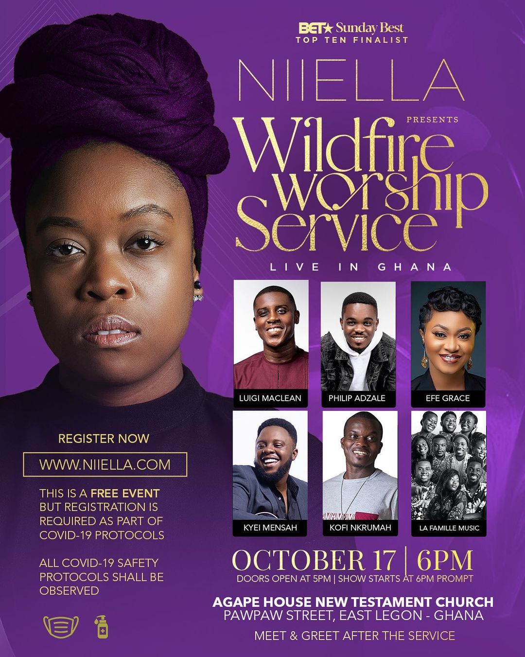 Niiella Wildfire worship service